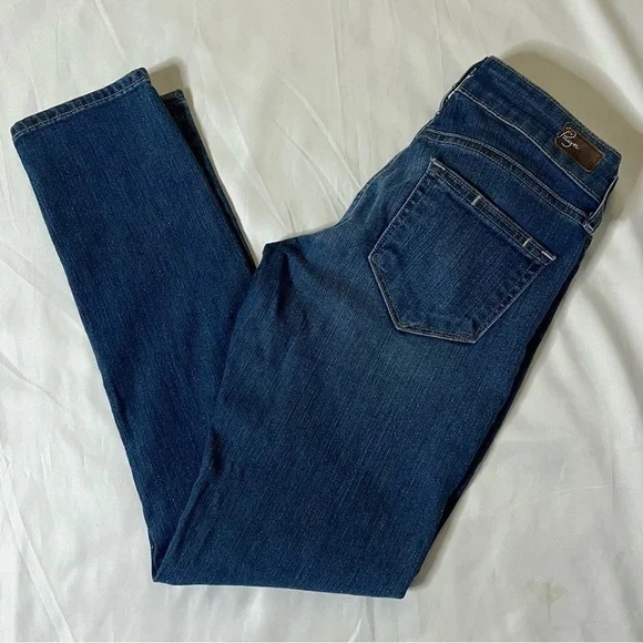 Paige Roxie Crop Skinny Medium Wash Denim Jeans 24 - Picture 13 of 13